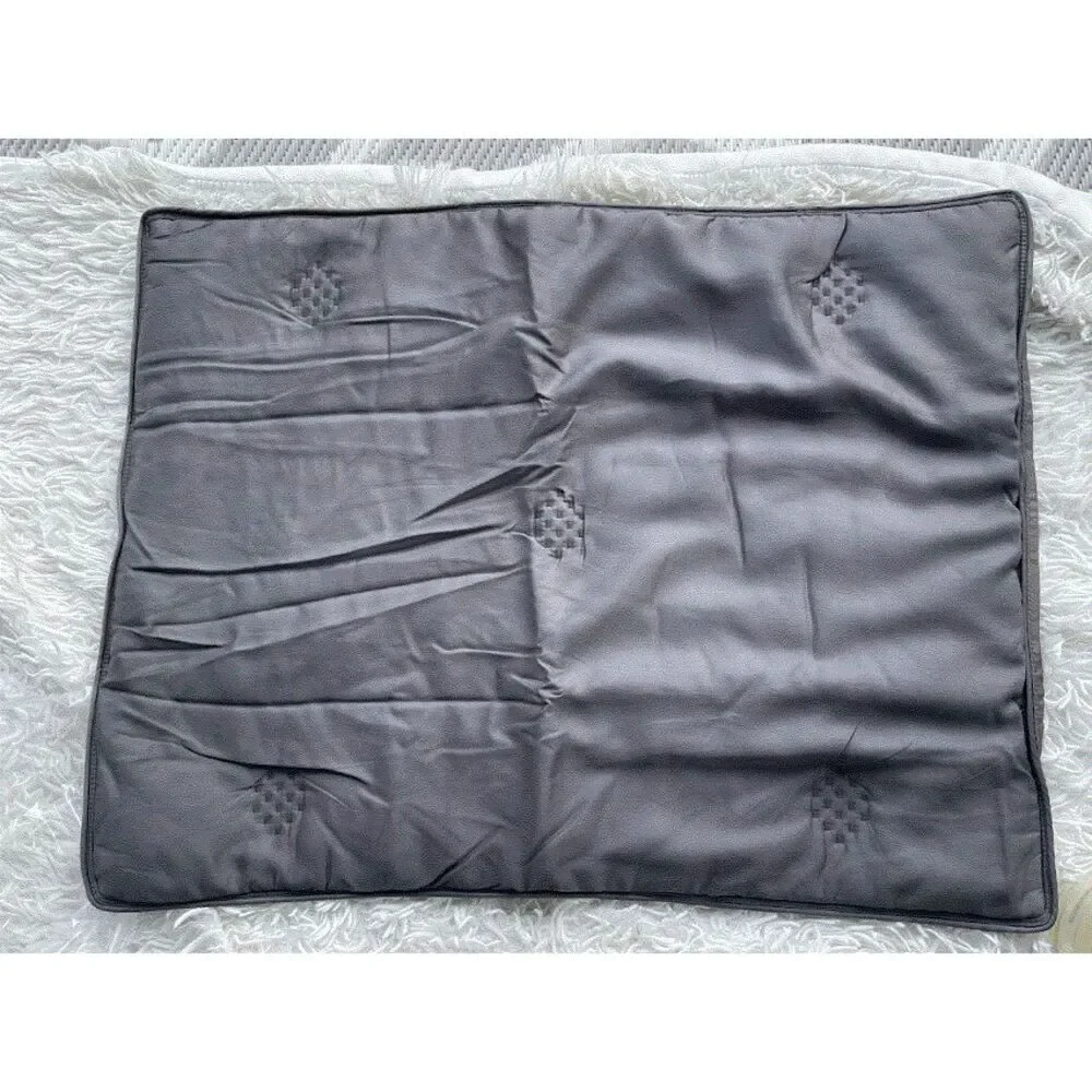 2 Pottery Barn Tencel Lyocell Quilted Shams Standard Charcoal